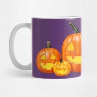 Jack-O-Lantern Trio (Purple) Mug